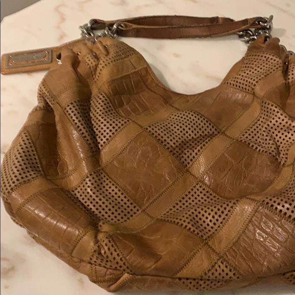 Hobo leather handbag